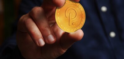 Polkadot cryptocurrency trades up $0.05, approximately 1.02% higher this afternoon